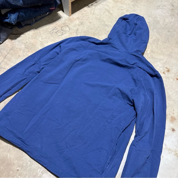 Rhone Mens Large Bolinas Beach Hoodie Pullover Blue Athleisure Workout - Picture 4 of 10
